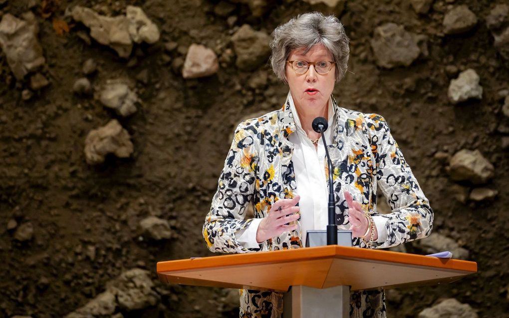 Kamerlid Joba van den Berg (CDA) tijdens een debat in de Tweede Kamer. beeld ANP, Robin van Lonkhuijsen