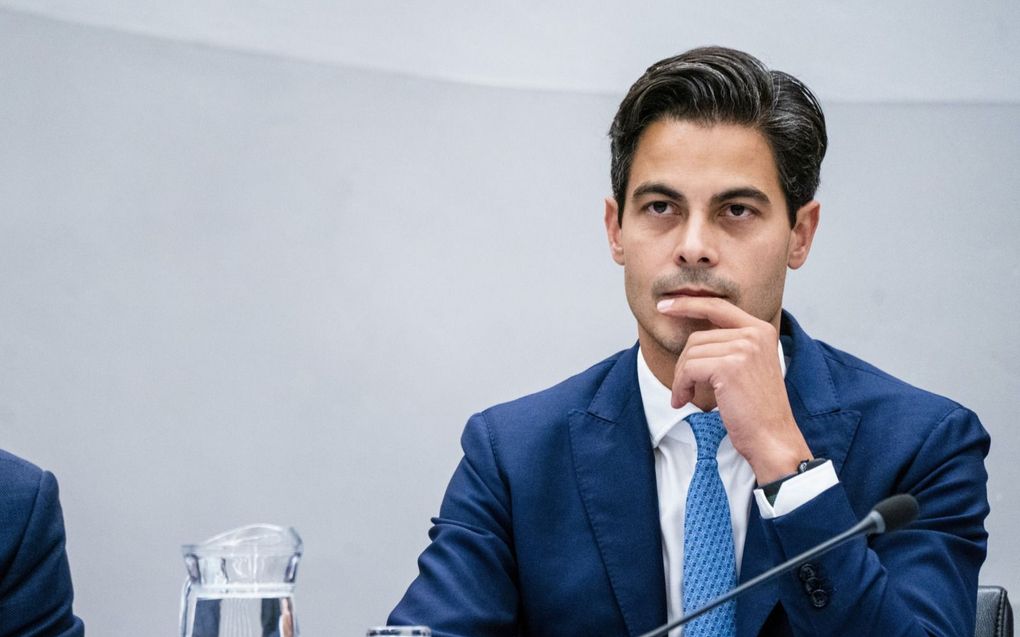 Rob Jetten, minister voor Klimaat en Energie, vorige week tijdens het Commissiedebat over de Gasmarkt en Leveringszekerheid. beeld ANP, Bart Maat