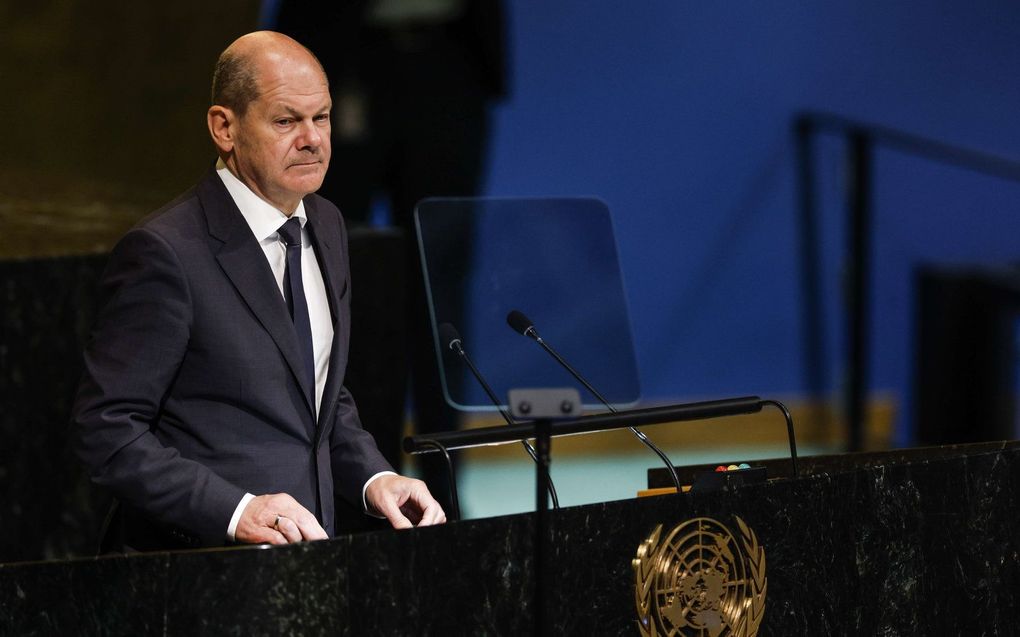 De Duitse bondskanselier Olaf Scholz. beeld AFP, Anna Moneymaker