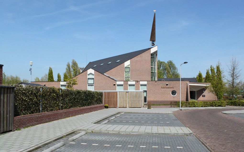 Het kerkgebouw van de gereformeerde gemeente te Leerdam. beeld J. Sinke