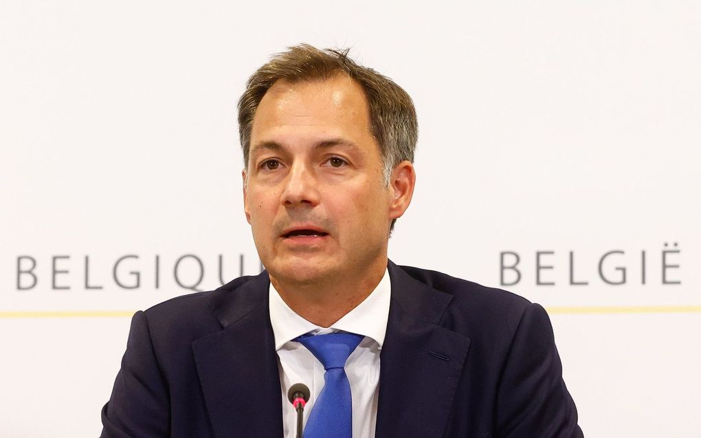 De Belgische premier Alexander De Croo. beeld EPA, Stephanie Lecocq