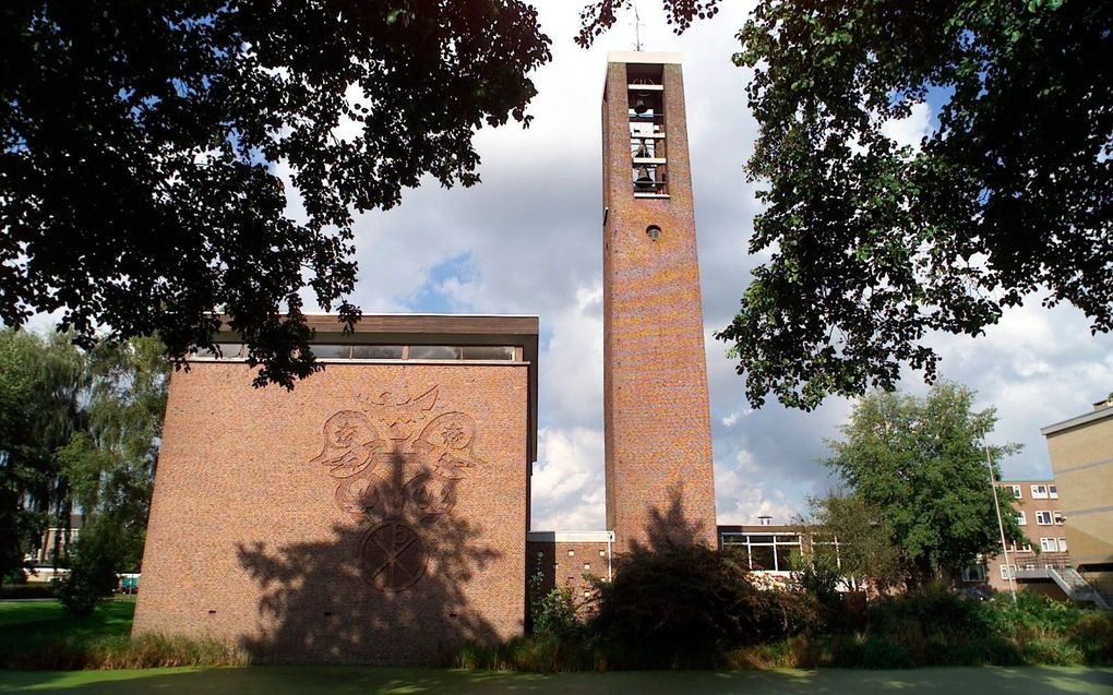 Kerkgebouw van de cgk in Alphen aan den Rijn. beeld Hans Kouwenhoven