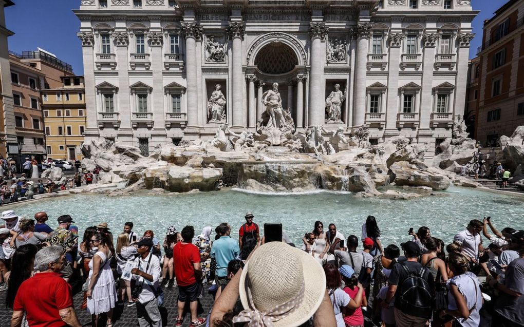 De Trevifontein in Rome. beeld EPA, Fabio Frustaci