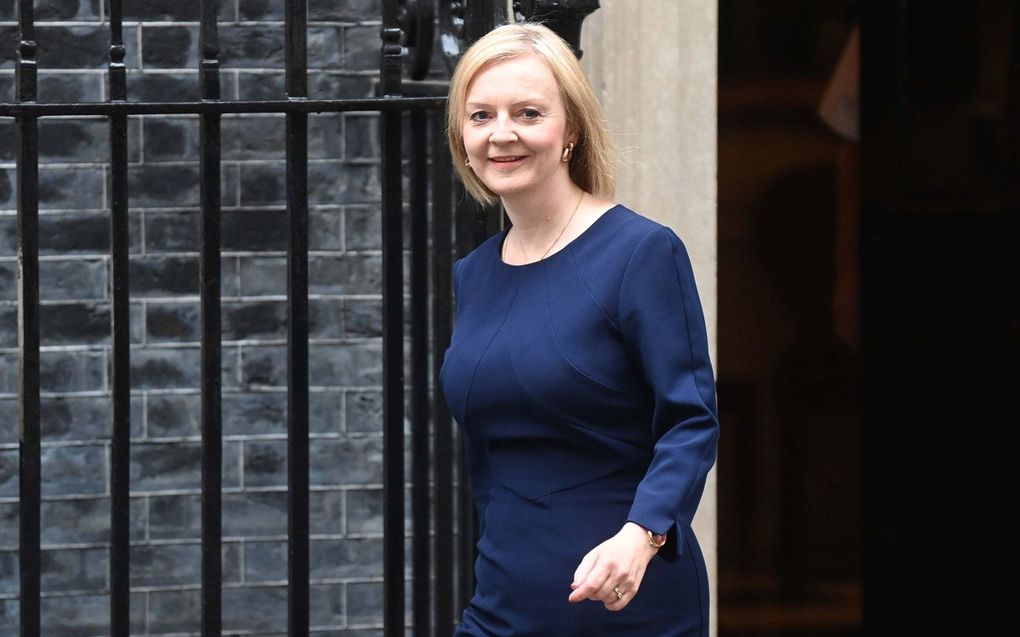 De Britse premier Liz Truss. beeld EPA, Neil Hall