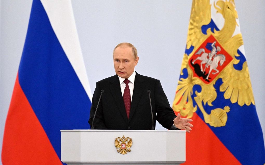 De Russische president Vladimir Poetin. beeld AFP, Gavriil Grigorov