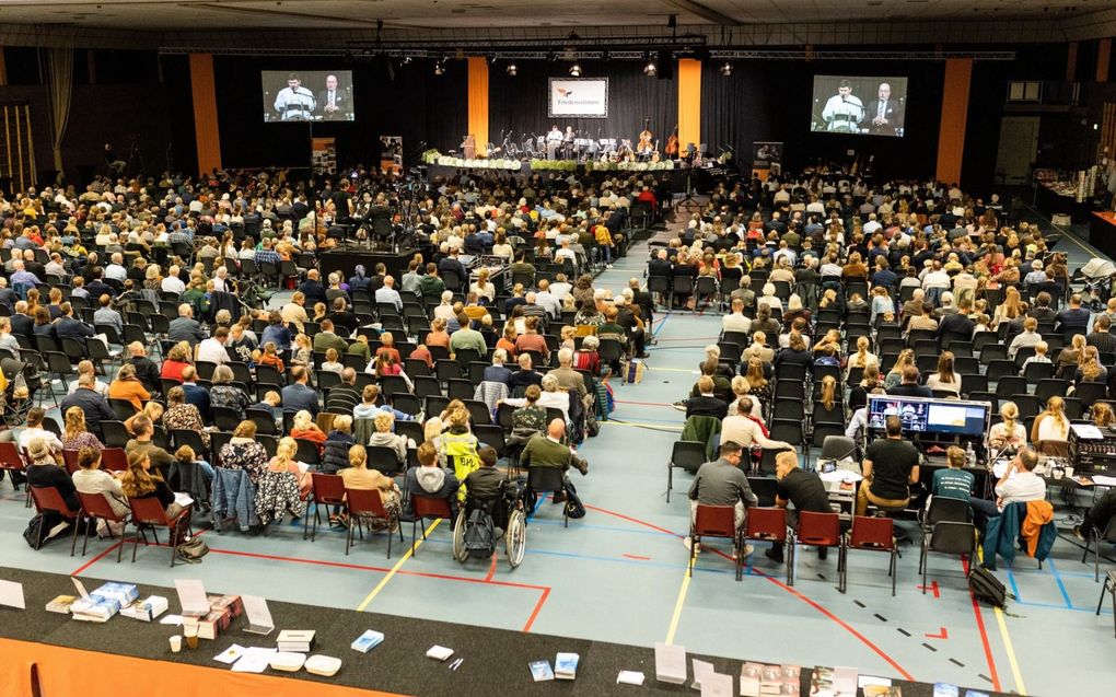 Ontmoetingsdag van stichting Friedensstimme, zaterdag in de Veluwehal te Barneveld. beeld André Dorst