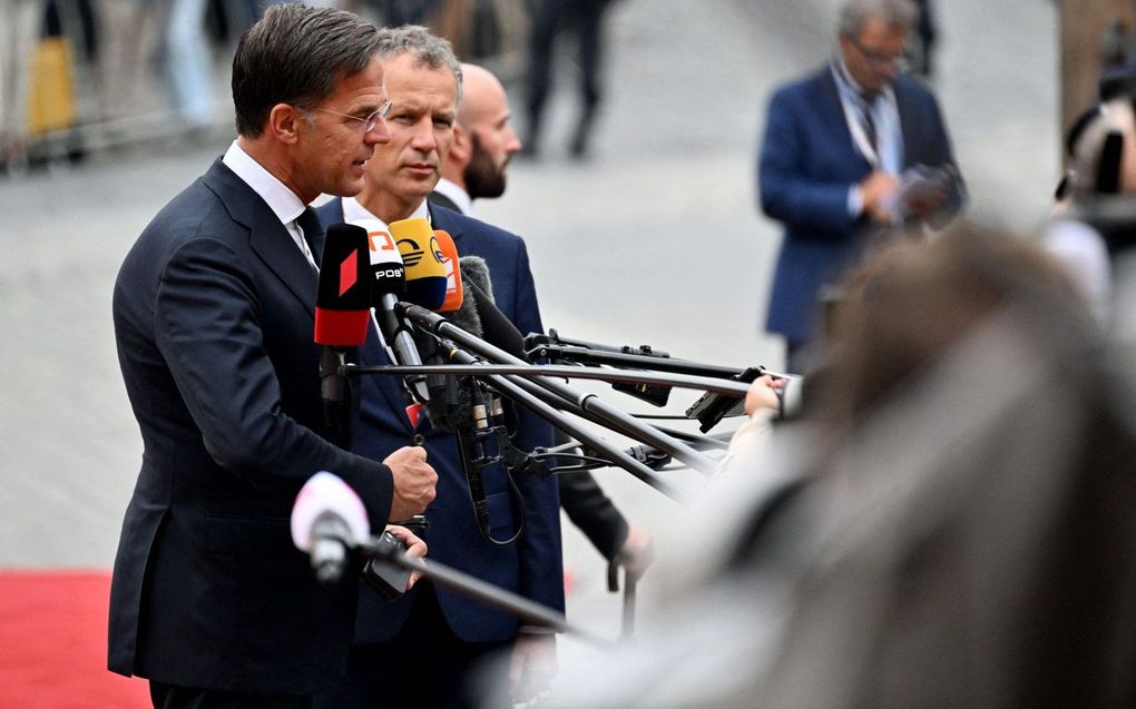 Premier Rutte in Praag. beeld AFP, Joe Klamar