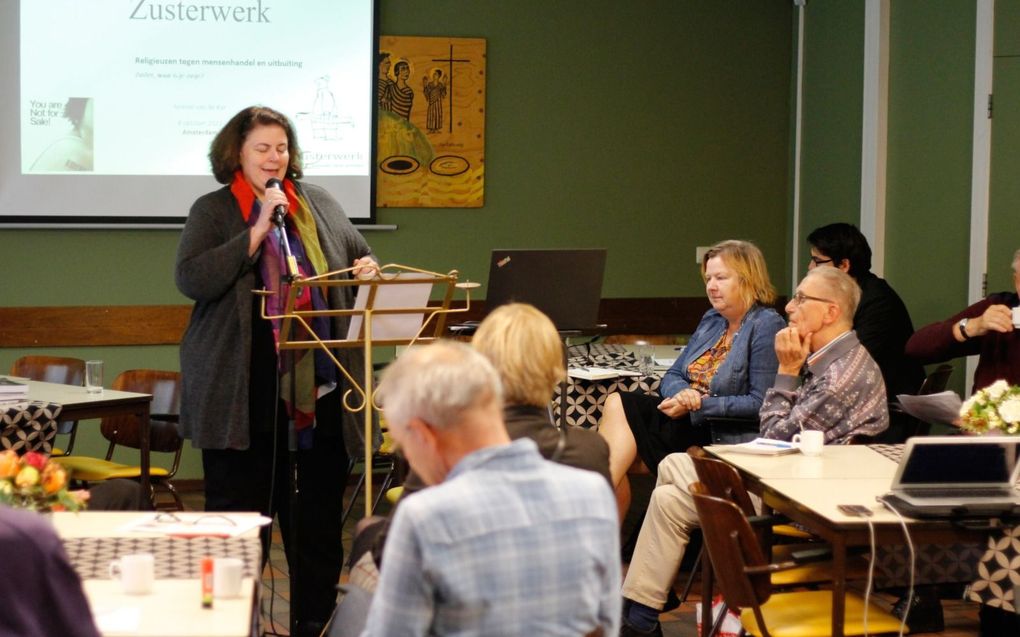 Een van de sprekers was Ivonne van de Kar. beeld Arjen Zijderveld