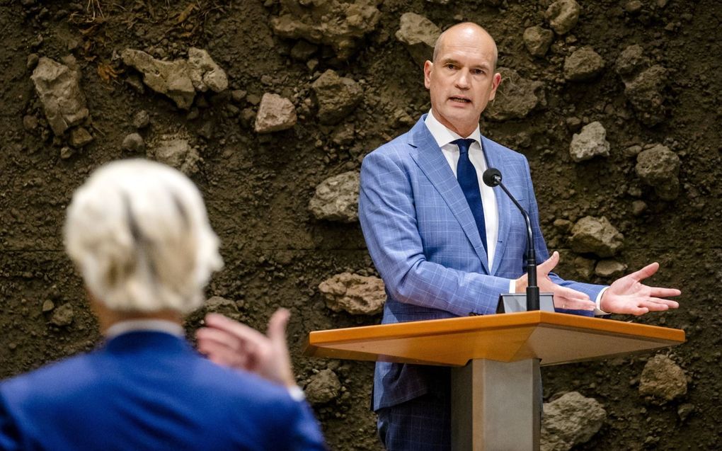 „Intrigerend Kamermoment was het toen Segers (CU) tijdens de Algemene Politieke Beschouwingen door Wilders werd aangesproken op zijn barmhartigheid als christen.” beeld ANP, Sem van der Wal