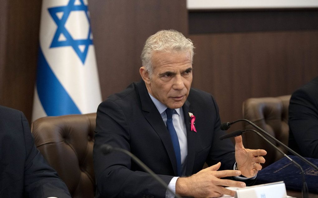 Yair Lapid. beeld EPA, Maya Alleruzzo