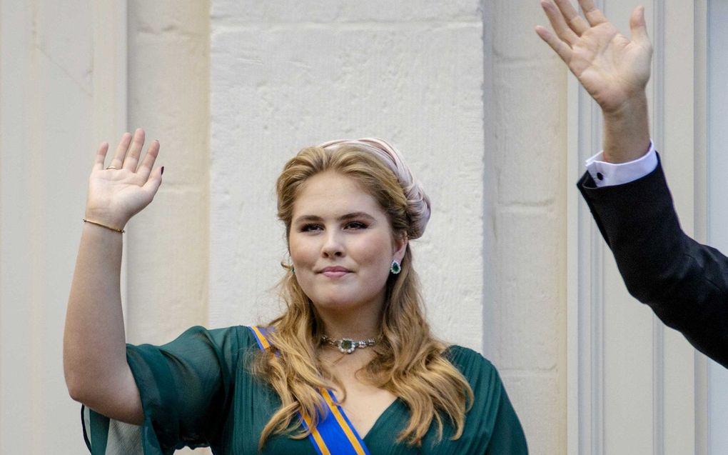 Prinses Amalia op Prinsjesdag. beeld ANP, Sem van der Wal