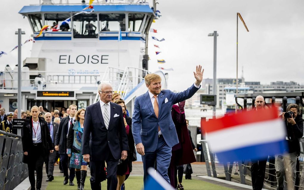 De boot draagt de naam van Willem-Alexanders nichtje. beeld ANP, Remko de Waal