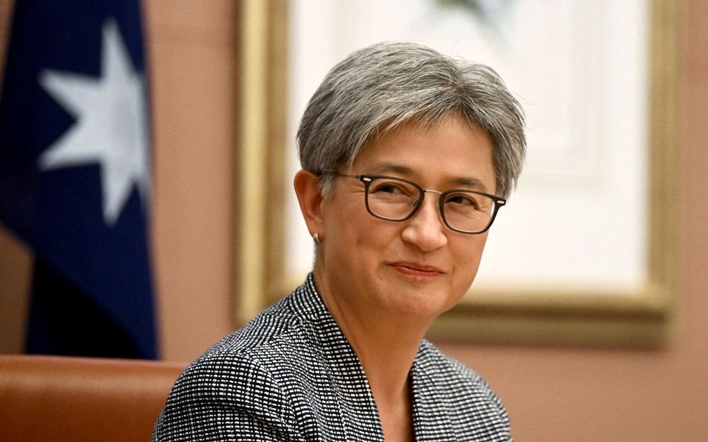 Penny Wong. beeld AFP, LUKAS COCH