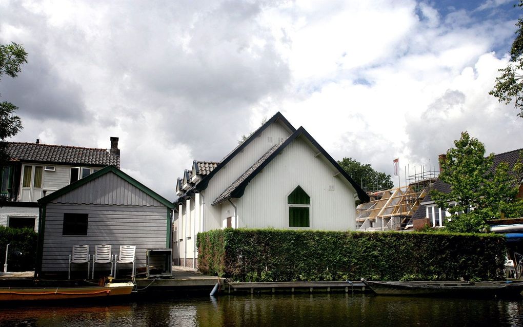 Het kerkgebouw van de gereformeerde gemeente in Nederland te Aalsmeer. beeld RD, Henk Visscher