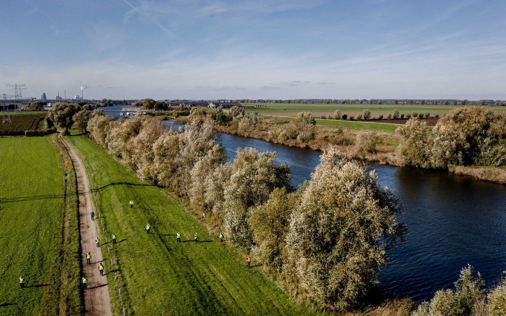 Leden van het Veteranen Search Team tijdens de zoektocht naar de vermiste Hebe en haar begeleidster Sanne. beeld ANP SEM VAN DER WAL