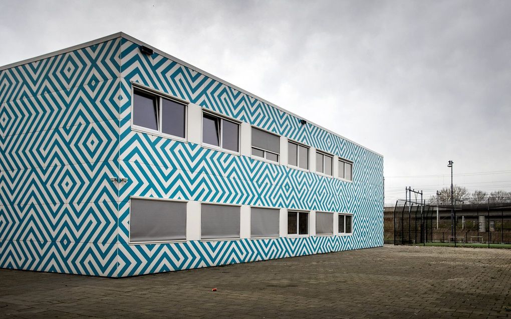 Exterieur Cornelius Haga Lyceum. beeld ANP, KOEN VAN WEEL