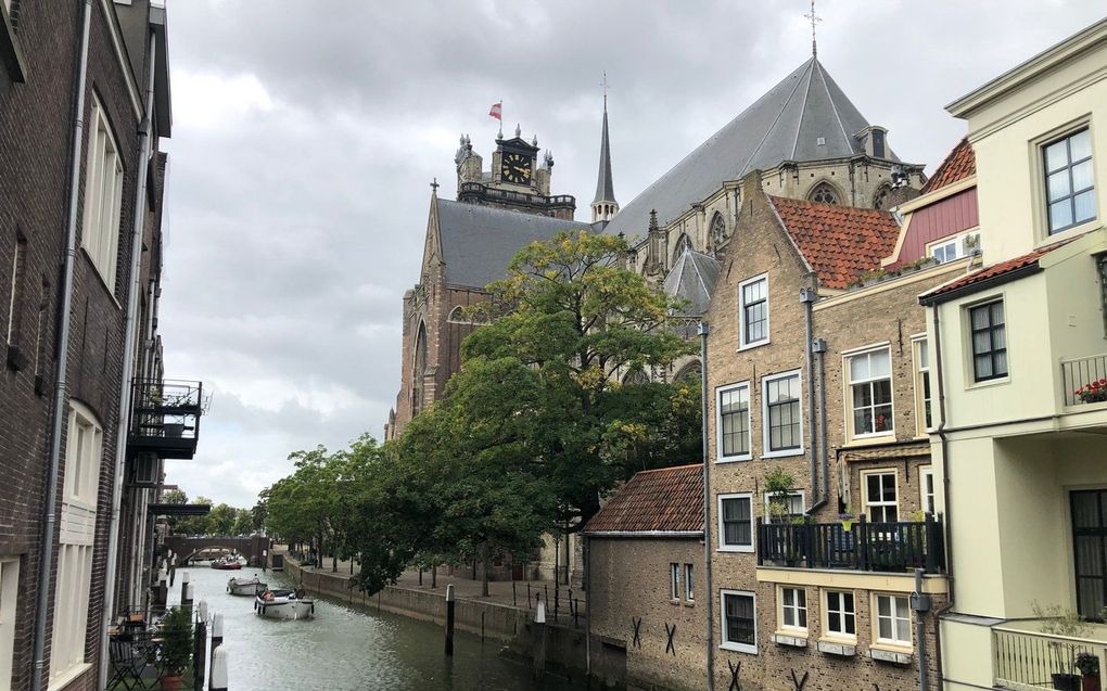 Zicht op de Grote Kerk in Dordrecht. beeld RD