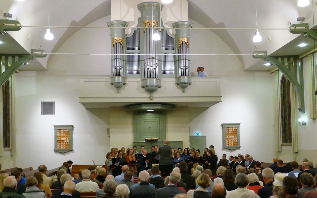 Reformatieherdenkingsavond in de Brugkerk in Veenendaal. beeld Jan van Reenen