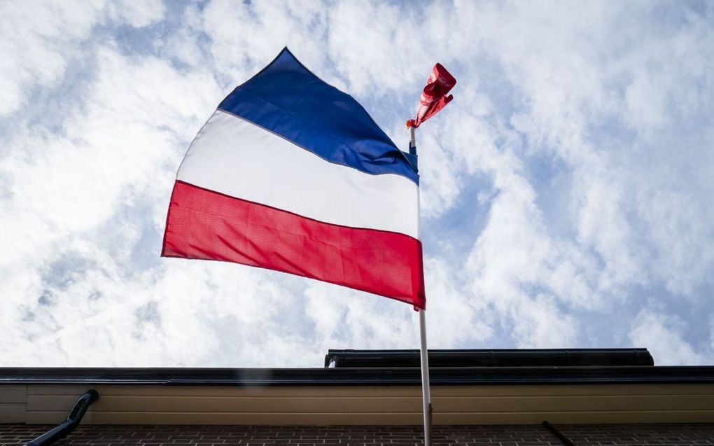 „Overal wapperen nog de blauw-wit-rood-vlaggen en de boerenzakdoeken, als protest tegen een beleid dat eigendomsrechten en een manier van leven bedreigt.” beeld ANP, Bart Maat