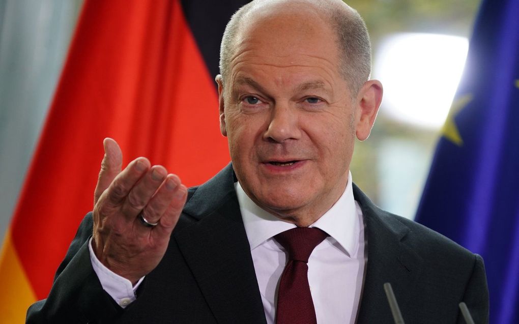 Bondskanselier Olaf Scholz. beeld EPA, Clemens Bilan