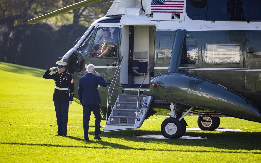 De Amerikaanse president Joe Biden. beeld EPA, Jim Lo Scalzo