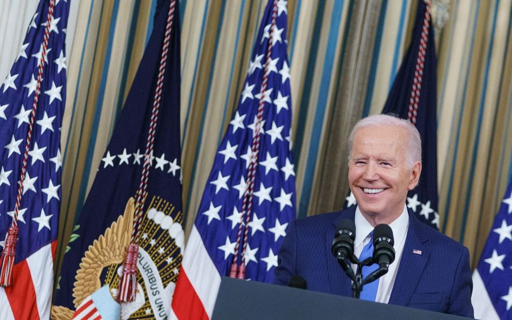 De nederlaag van de partij van president Joe Biden was bij de midterms veel kleiner dan verwacht. beeld AFP, Mandel Ngan