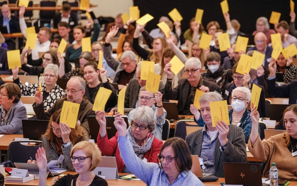 Synode van de EKD in november 2022. beeld epd-bild, Jens Schulze