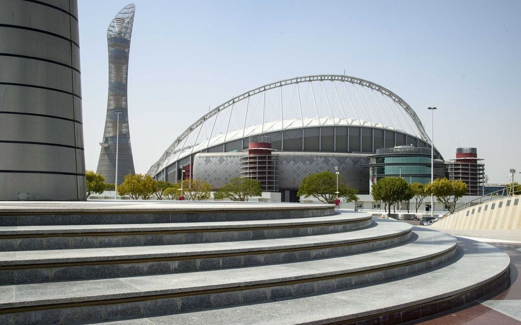 Een nieuw gebouwd stadion in Qatar. beeld ANP