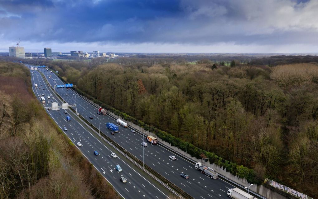 De A27 bij Amelisweerd. beeld ANP, Robin van Lonkhuijsen