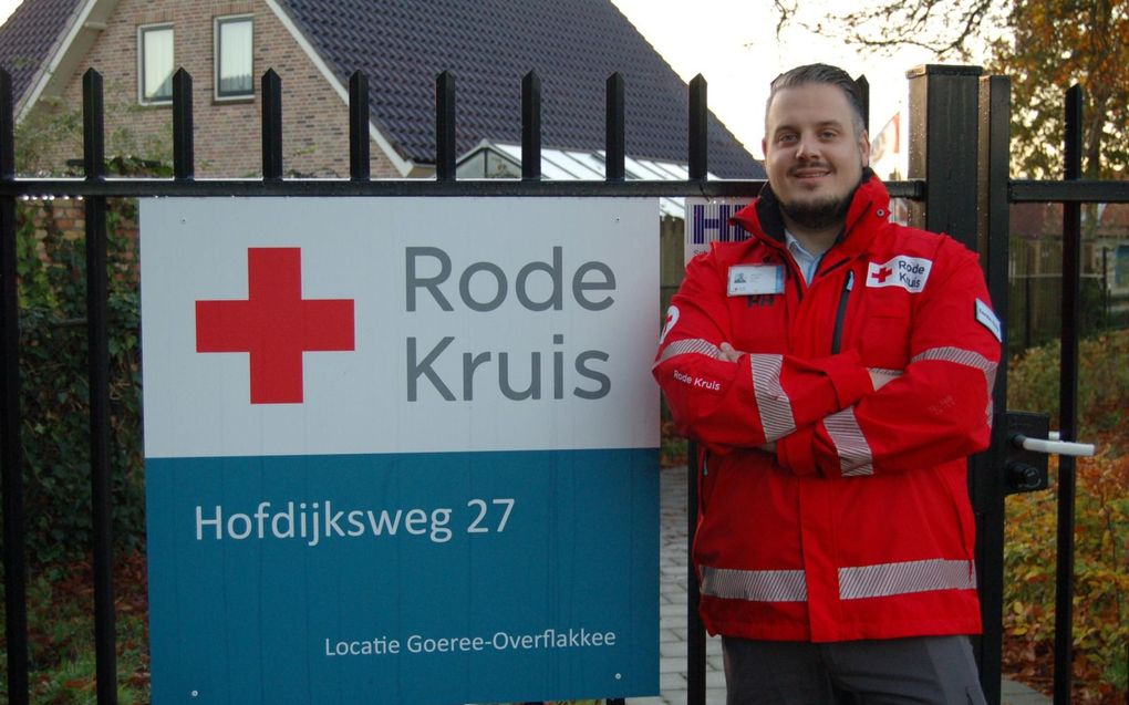 Willem Grinwis is vrijwilliger bij het Rode Kruis en bhv'er op zijn werk. beeld Willem Grinwis