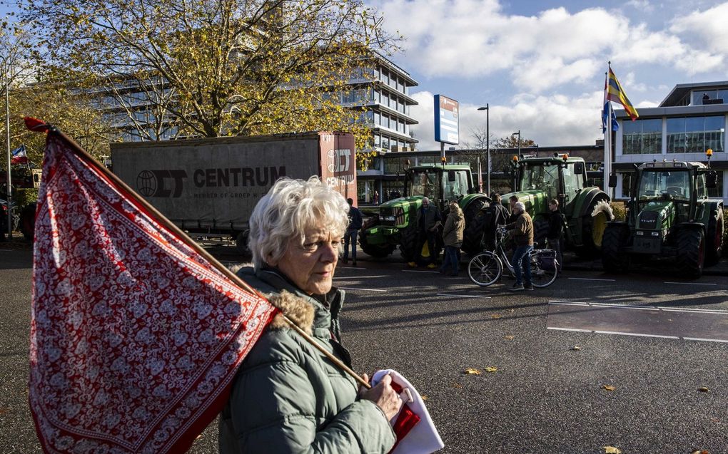 Boerenprotest in Zwolle. beeld ANP, Vincent Jannink
