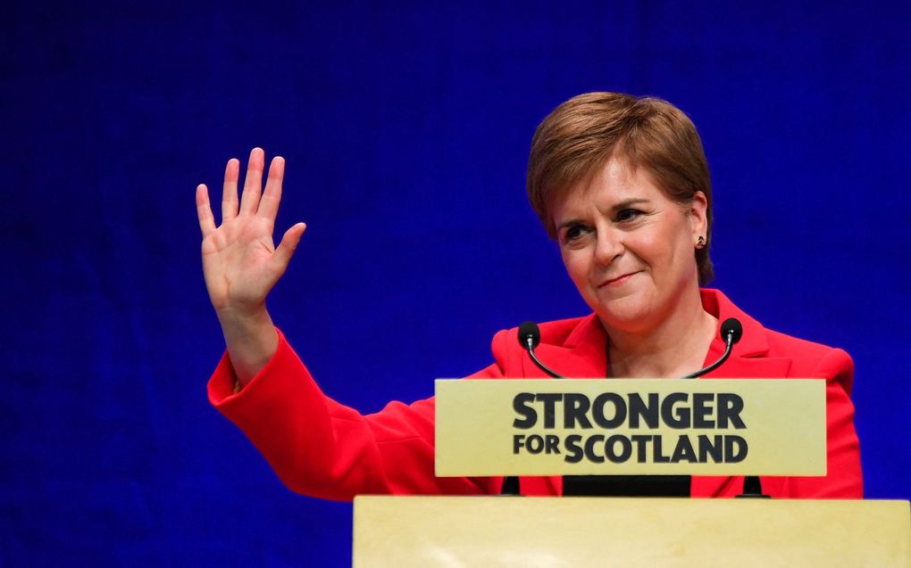 De Schotse premier Nicola Sturgeon. beeld AFP, Andy Buchanan