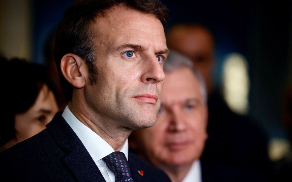 De Franse president Emmanuel Macron. beeld EPA, Sarah Meyssonnier