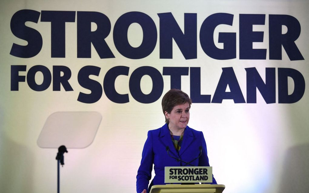 De Schotse premier Nicola Sturgeon respecteert de uitspraak van het Britse hooggerechtshof dat Londen toestemming moet geven voor een referendum over onafhankelijkheid. beeld AFP, Andy Buchanan