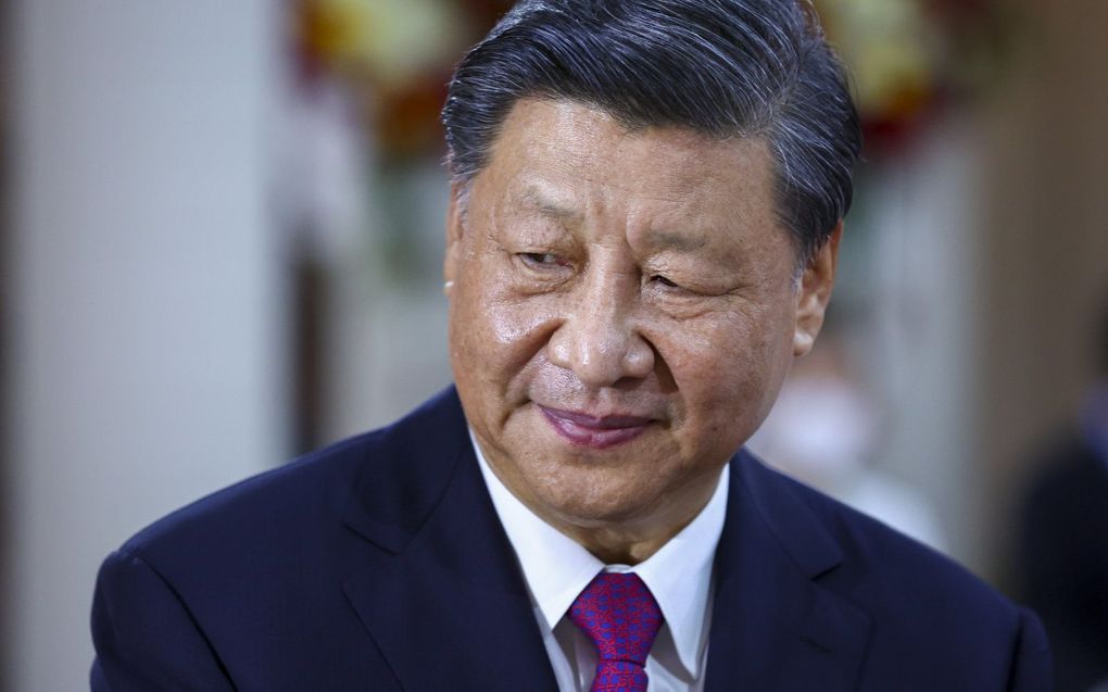 De Chinese president Xi Jinping. beeld EPA, Athit Perawongmetha