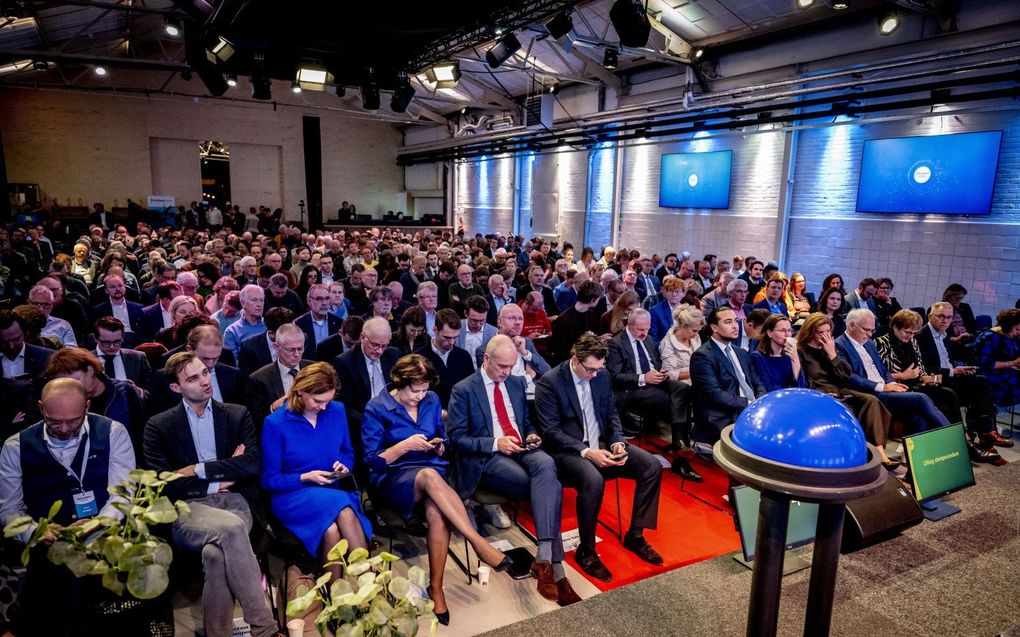 De ChristenUnie kwam zaterdag bijeen in Amersfoort. beeld ANP, Robin Utrecht