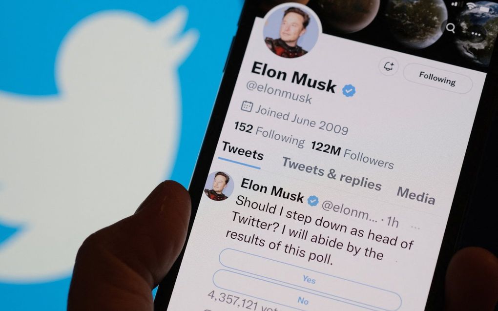 De tweet van Musk. beeld AFP, Chris DELMAS