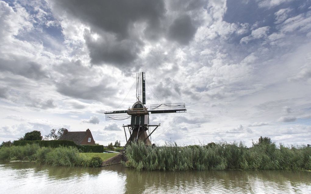 De Oukoopse molen in de Zuid-Hollandse gemeente Bodegraven-Reeuwijk. beeld ANP, Jerry Lampen