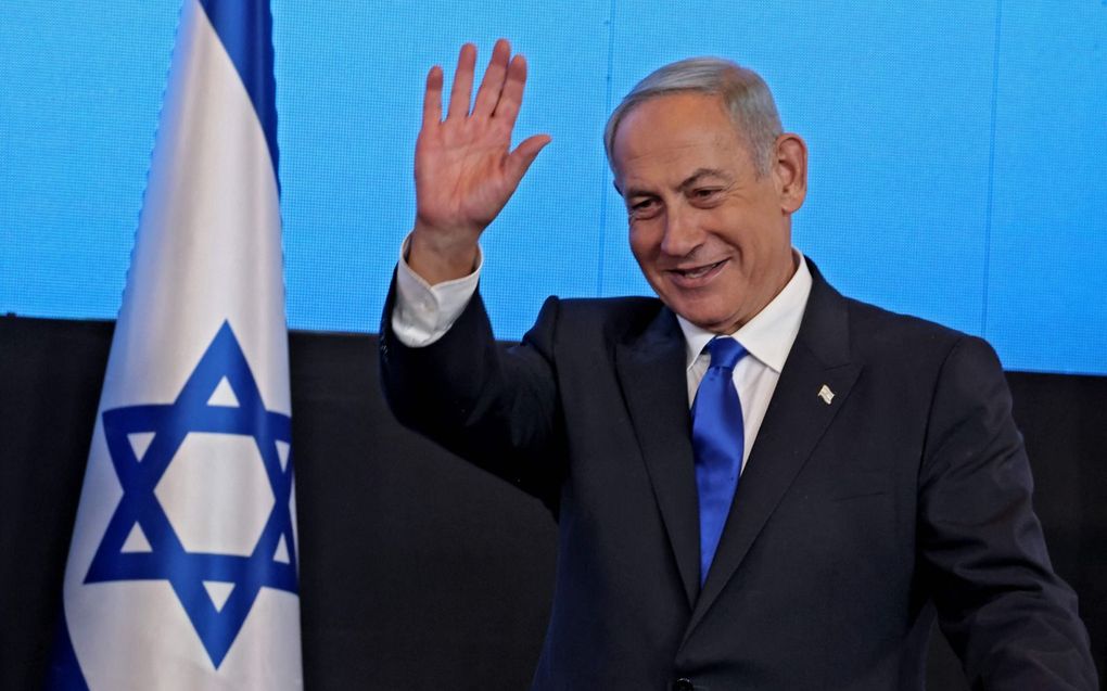 Benjamin Netanyahu. beeld AFP, Menahem Kahana