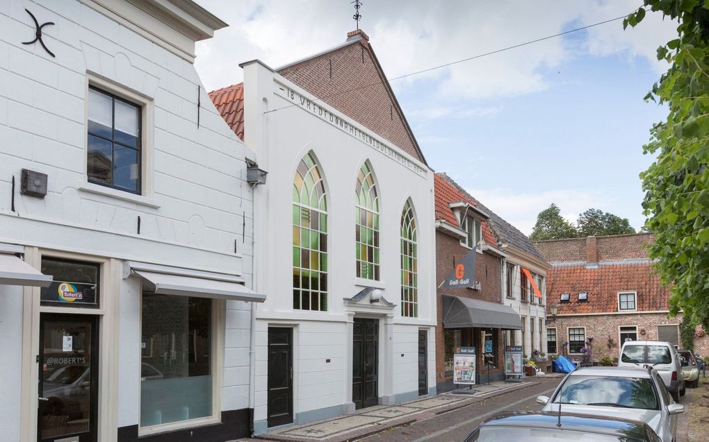 Het kerkgebouw van de cgk in Elburg. beeld Sjaak Verboom