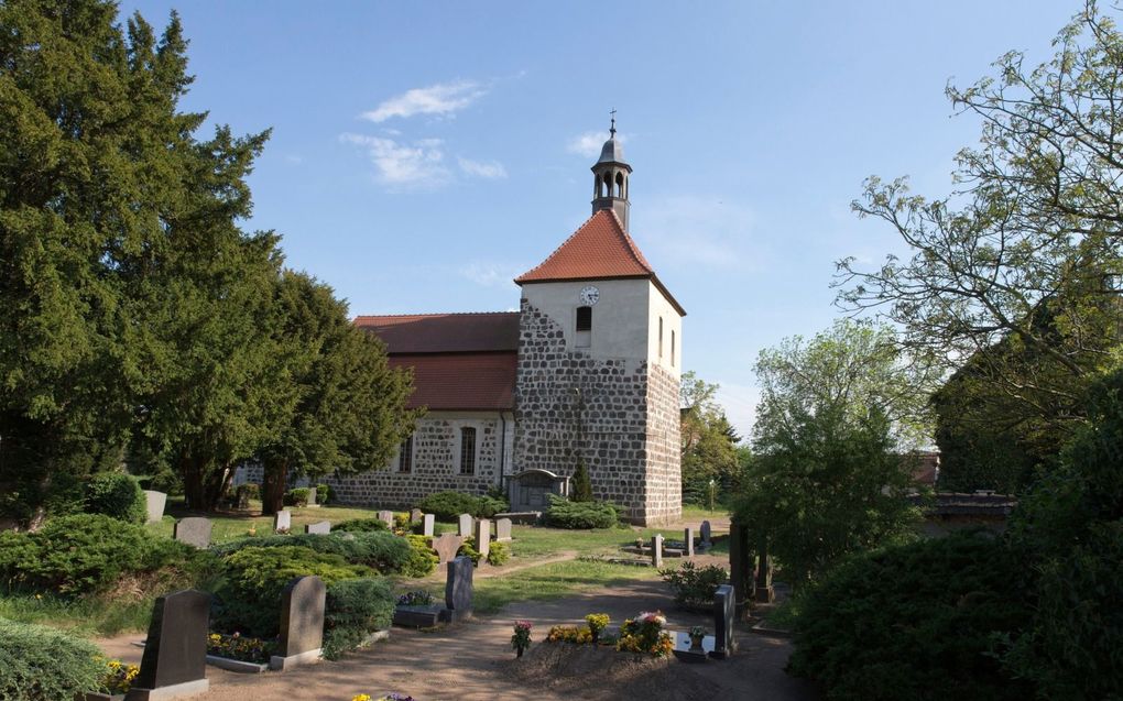 Ook Duitse kerken letten op hun energiegebruik. Foto: de kerk in Griebo. beeld RD, Henk Visscher