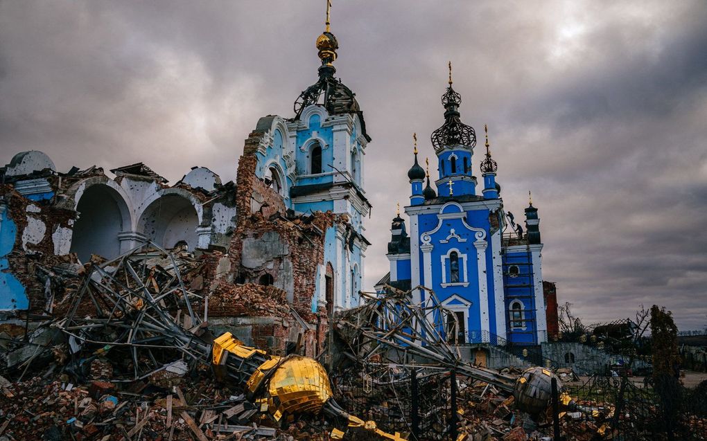 Verwoestingen in Donetsk. Beeld AFP, Dimitar DILKOFF