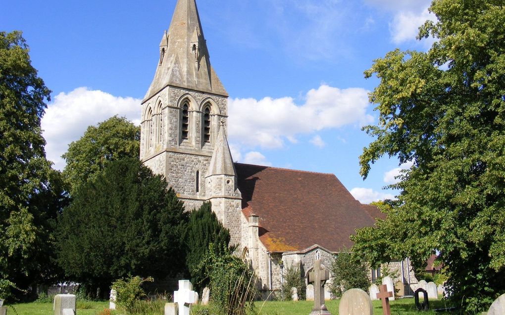 De anglicaanse kerk St. Andrew in Wraysbury, bij Londen. beeld E.J. Culley