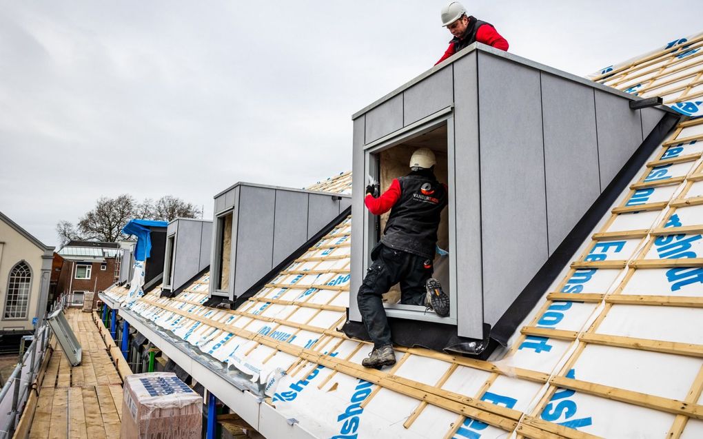 Woningbouw in het centrum van Dordrecht. beeld ANP, Jeffrey Groeneweg