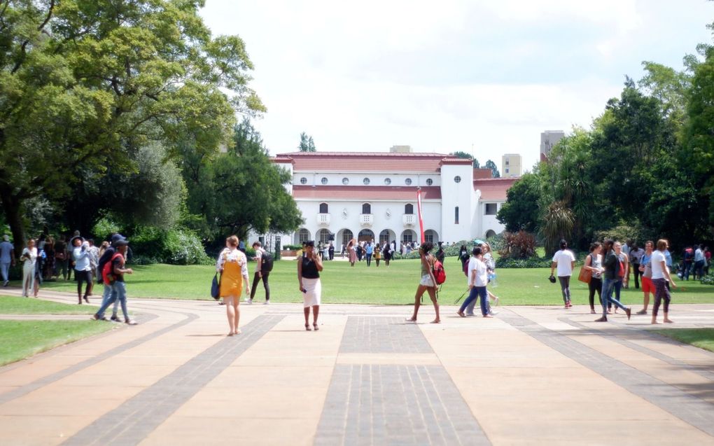 Hoofdgebouw van de Noordwest-Universiteit in Potchefstroom in Zuid-Afrika. beeld RD