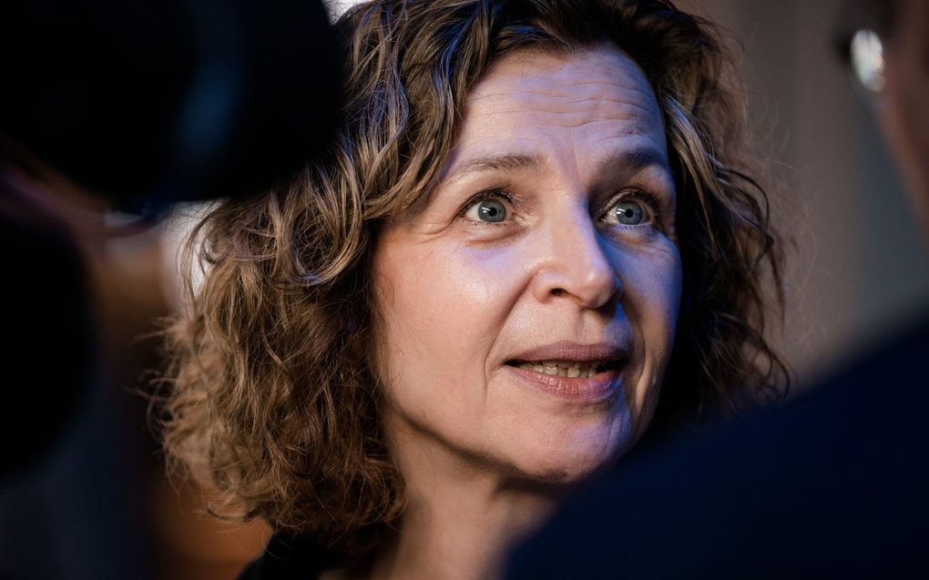 Edith Schippers tijdens het najaarscongres van de VVD. beeld ANP, BART MAAT