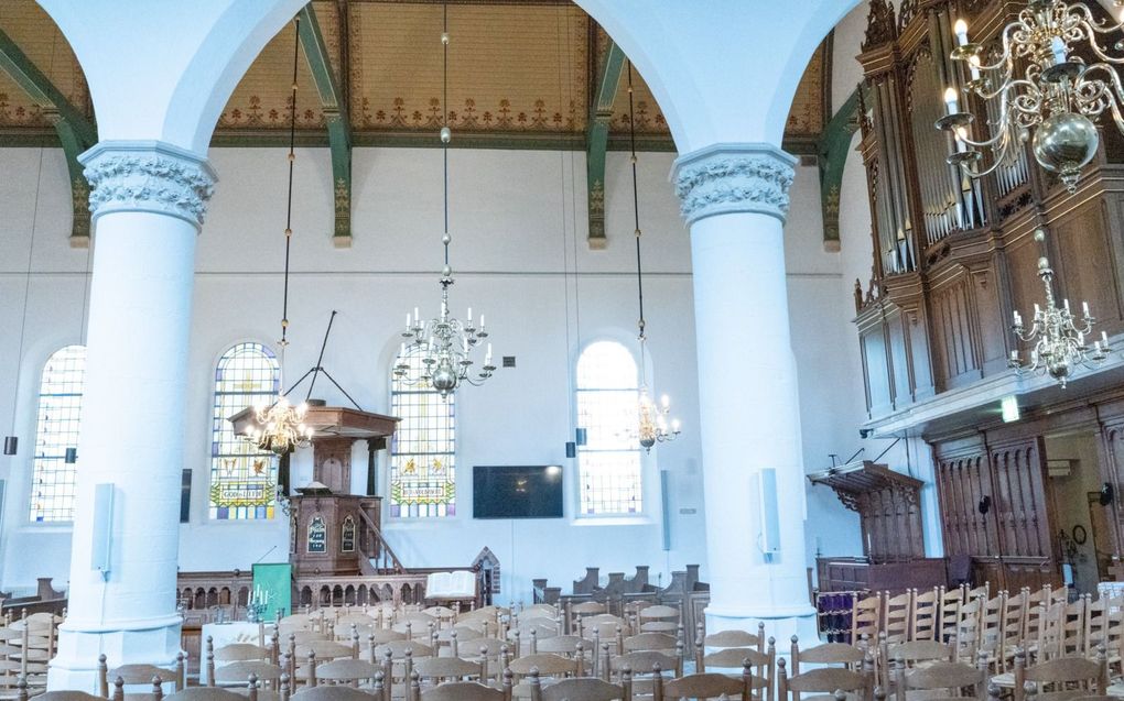 De Maartenskerk in Wemeldinge, met een pijporgel van orgelbouwer Van Dam. beeld Niek Stam