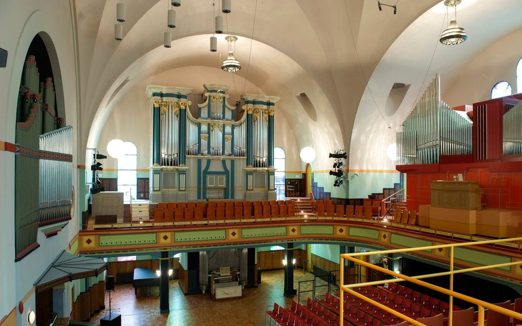 Het Utopa Barokorgel in het Orgelpark in Amsterdam. beeld Joyce Vanderfeesten