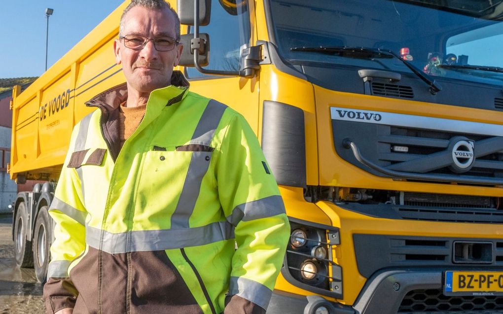 Arjan van Keulen stapte in 2022 weer op de vrachtwagen. beeld Drik-Jan Gjeltema