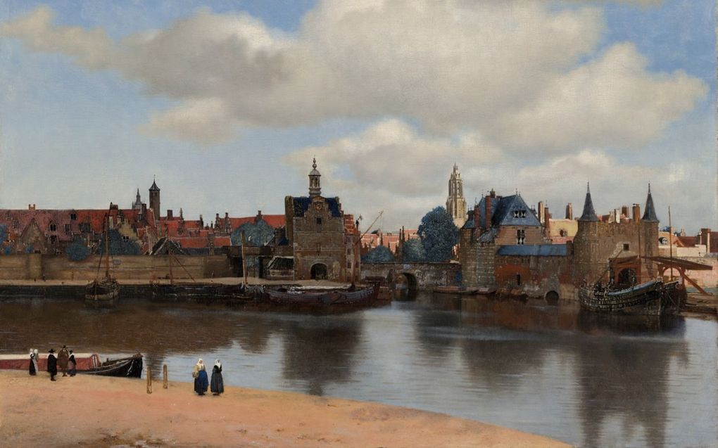 Gezicht op Delft. beeld Maurtishuis